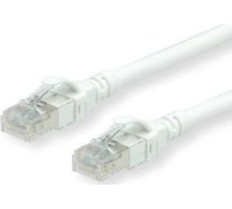 Roline ROLINE - Patch- Cable - RJ- 45 (M) to RJ- 45 (M) - 30 cm - SFTP, PiMF - CAT 6 - halogen free, shaped, stranded - white (21.15.2957)