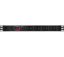 Logilink Logilink Pdu8a02 Barošanas Sloksne Pdu 19 collu 8 Ligzdas C13 Z Przełącznikiem