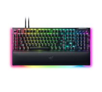 Datora tastatūra Razer  Mechanical Gaming Keyboard BlackWidow V4 Pro RGB LED light, US, Wired, Black, Yellow Switches, Numeric keypad