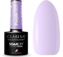 Claresa Claresa Soak Off Uv/led Purple Hibrīda laka 601 5g