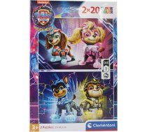 Clementoni Puzzle 2 X 20 Gab Super Krāsa Suņu Patruļa The Mighty Movie