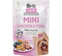 Brit Brit Care Adult Mini Chicken Tuna Fillets In Gravy Vista Z Tuńczykiem Mērcē 85 G