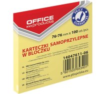 Office Products Pbs Klade Pašlīm.office 76x76mm .dzeltens 14047611-06 100k