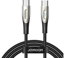 Joyroom Kabelis Kabelisis Ar pinumu Star-light Series Usb-c - Usb-c 100w 2m Melns Kabelis Kabelisis Ar pinumu Star-light Series Usb-c - Usb-c 100w 2m Melns