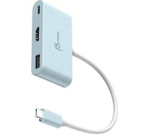 HUB USB j5create j5create JCA379EC-N huby i koncentratory USB Type-C 5000 Mbit/s Cyjan