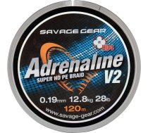 Savage Gear HD4 Adrenaline V2 120m 0.10mm 13lbs 6kg Grey (54827)