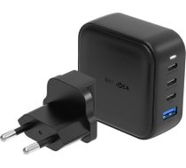 Lādētājs Energea Energea ład. Siec. 1xusb+3xusb-c Pd-pps-qc 3.0 100w 3c1a Melns/black Us+eu Travelite Gan100