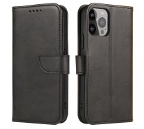 Aizmugurējais Vāciņš Hurtel  Magnēts Case Cover For Tcl 20 5g Flip Cover Wallet Stand Black