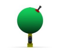 ARUNA Spinning ball rocker, in-ground mount