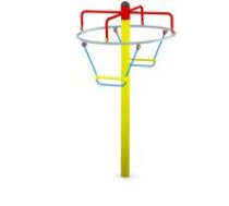 ARUNA Pola hanging merry go round, in-ground mount
