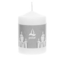 Svece stabs polar balta 7 x 10 cm 44h