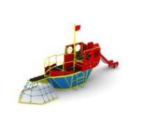 ARUNA Mini ship playground, in-ground mount