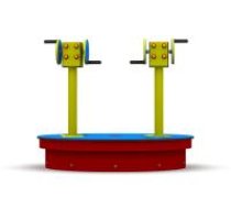 ARUNA Hand cranked carousel, 2-person