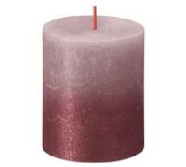 Svece stabs rustic sunset 80/68 mm 35h ash rose+red