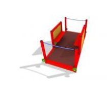 ARUNA Open air play train car, in-ground mount