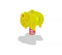 ARUNA Elephant spring rocker steel & hdpe