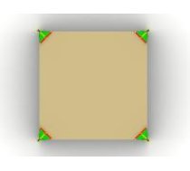 Square concrete sandbox - 304 x 304