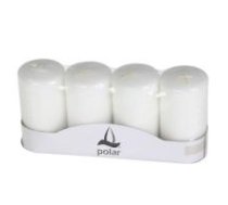 Adventes sveces Polar baltas 5x10cm 4gab.