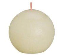 Svece bumba rustic shine 76 mm 25h soft pearl