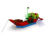 ARUNA Large ship playground, in-ground mount