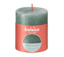 Svece rustic shimmer 80/68 mm 35h zila