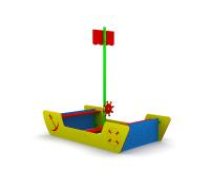 ARUNA Pirate boat, in-ground mount, hot dip