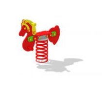 ARUNA Horse spring rocker, in-ground mount,