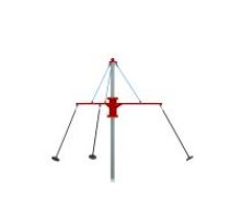 ARUNA Volador disc swatiing ride, in-ground mount