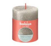 Svece rustic shimmer 80/68 mm 35h bēša