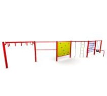 ARUNA Monkey bar set watiith cargo net