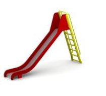 ARUNA Steel playground slide, h 180 cm