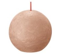 Svece bumba rustic shine 76 mm 25h creamy caramel