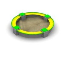 Circular concrete sandbox - ∅ 270 cm