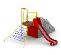 ARUNA Baszta playground set watiith climbing boulder
