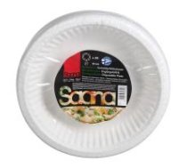 Papīra šķīvji saana bio 19 cm 25 gab.