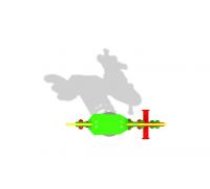 ARUNA Rooster spring rocker, in-ground mount