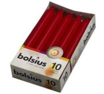 Galda svece bolsius t.sarkana 10 gab.