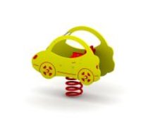 ARUNA Toy car spring rocker, steel & hdpe