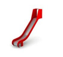 ARUNA Steel playground slide, h 157 cm