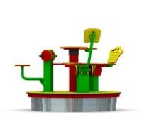 ARUNA Pedal powatiered carousel, 3 seats