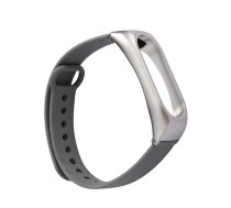 UKCOCO Kompatibel für Xiaomi Mi Band 2 Armband - Schutzhülle Carbon Fiber Ersatzband Armbänder für Xiaomi Mi Band 2 - Grau