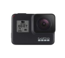 GoPro HERO7 Black - ūdensizturīga digitālā darbības kamera ar skārienekrānu, 4K HD video, 12 MP fotoattēli, tiešraides straumēšana, stabilizācija