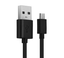 CELLONIC® USB kabelis 1 m saderīgs ar JBL Flip 2, 3, 4 / Charge 1, 2, 3 / Impulss 1, 2, 3 / Go 1, 2 / Clip 1, 2 / Link 10 uzlādes kabelis micro USB uz USB A 2.0 data kabelis 2A melns pvc