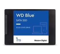 WD Blue SATA SSD 1 TB 2,5" (iekšējais SSD, augsta uzticamība, lasa līdz 560 MB/s, raksta līdz 530 MB/s, triecienizturīgs un WD F.I.T. Lab sertificēts)