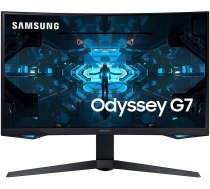Samsung G7 (C32G73TQSU) 80,01 cm (32 zolli) QLED izliekts Odyssey spēļu monitors (2,560 x 1,440 pikseļi, WQHD, 240 Hz, 1 ms, 1000 R, divu monitoru geeignet, datora monitors, AMD FreeSync, G-Syncz)