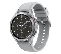 Samsung Galaxy Watch4 Classic, Runde Bluetooth Smartwatch, Wear OS, drehbare Lünette, Fitnessuhr, Fitness-Tracker, 46 mm, Silver
