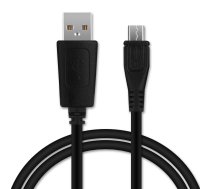 CELLONIC® USB kabelis 1 m saderīgs ar JBL Charge 1 2 3, Flip 2 3 4, Go, 2, Plus, Clip 1 2 3, Flip Essential Austiņu/austiņu uzlādes kabelis Mikro USB uz USB A 2.0 datu kabelis 1A melns PVC