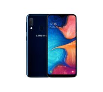 Samsung Galaxy A20e viedtālrunis (14,82 cm (148,2 mm) 5,8 collas) 32 GB iekšējā atmiņa, 3 GB RAM, divas SIM kartes, zils) — vācu versija