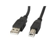 Lanberg Cable USB 2.0 AM-BM 5M black | AKLAGKU00000037  | 5901969413540 | CA-USBA-10CC-0050-BK