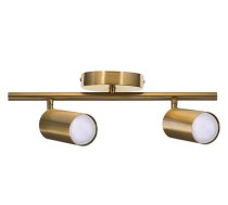 Activejet SPECTRA double gold ceiling wall lamp strip spotlight GU10 for living room | AJE-SPECTRA 2P  | 5901443120490 | OSWACJLIR0002